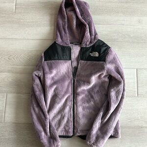 Northface Denali, purple and black fleece jacket size 10/12